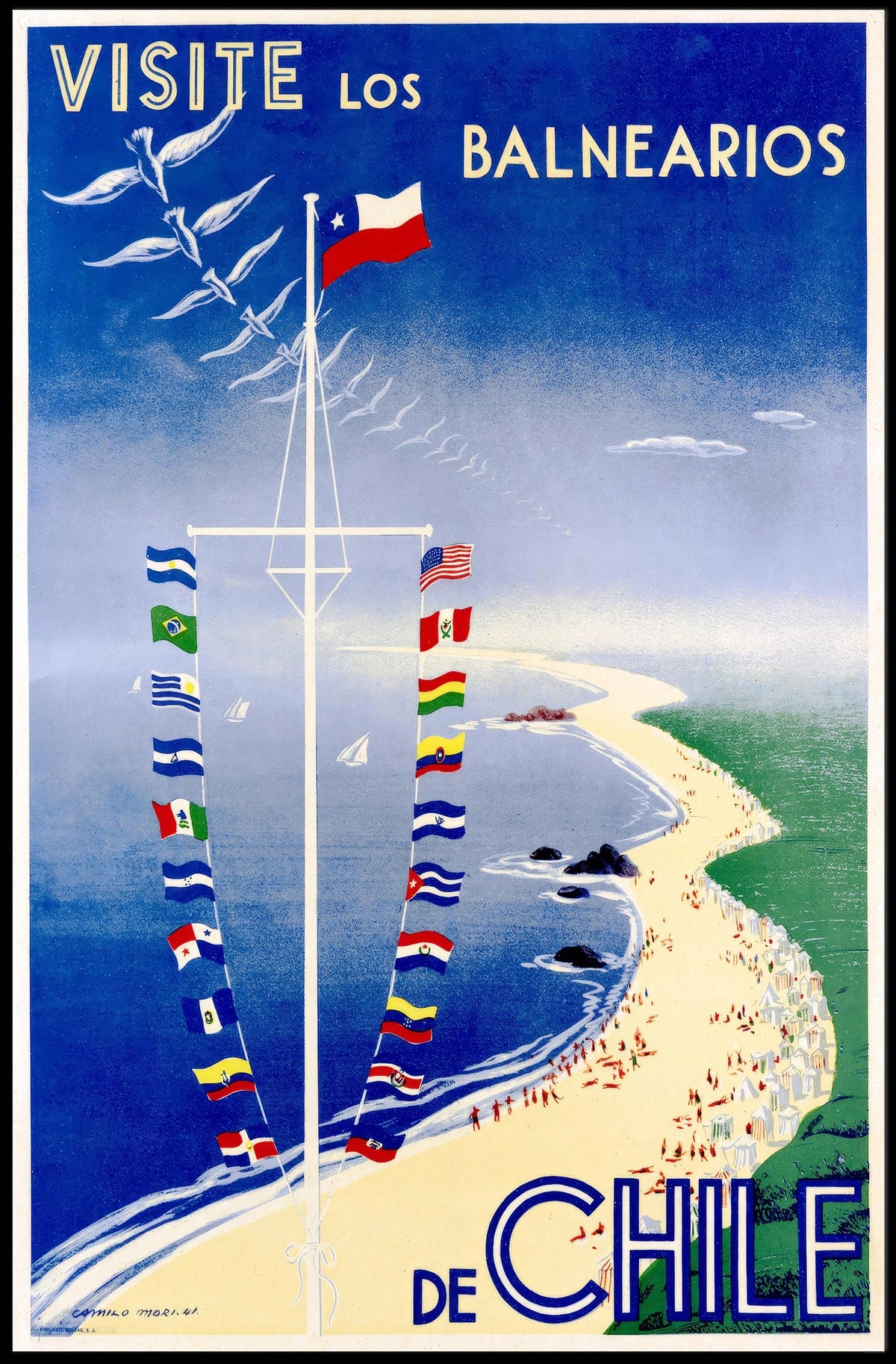 Visit The Beaches Of Chile Poster