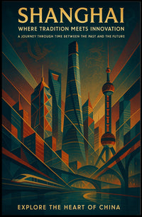 Shanghai Where Tradition Meets Innovation Poster