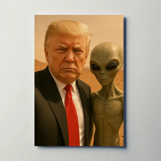 Donald Trump Alien Mars Photo Poster
