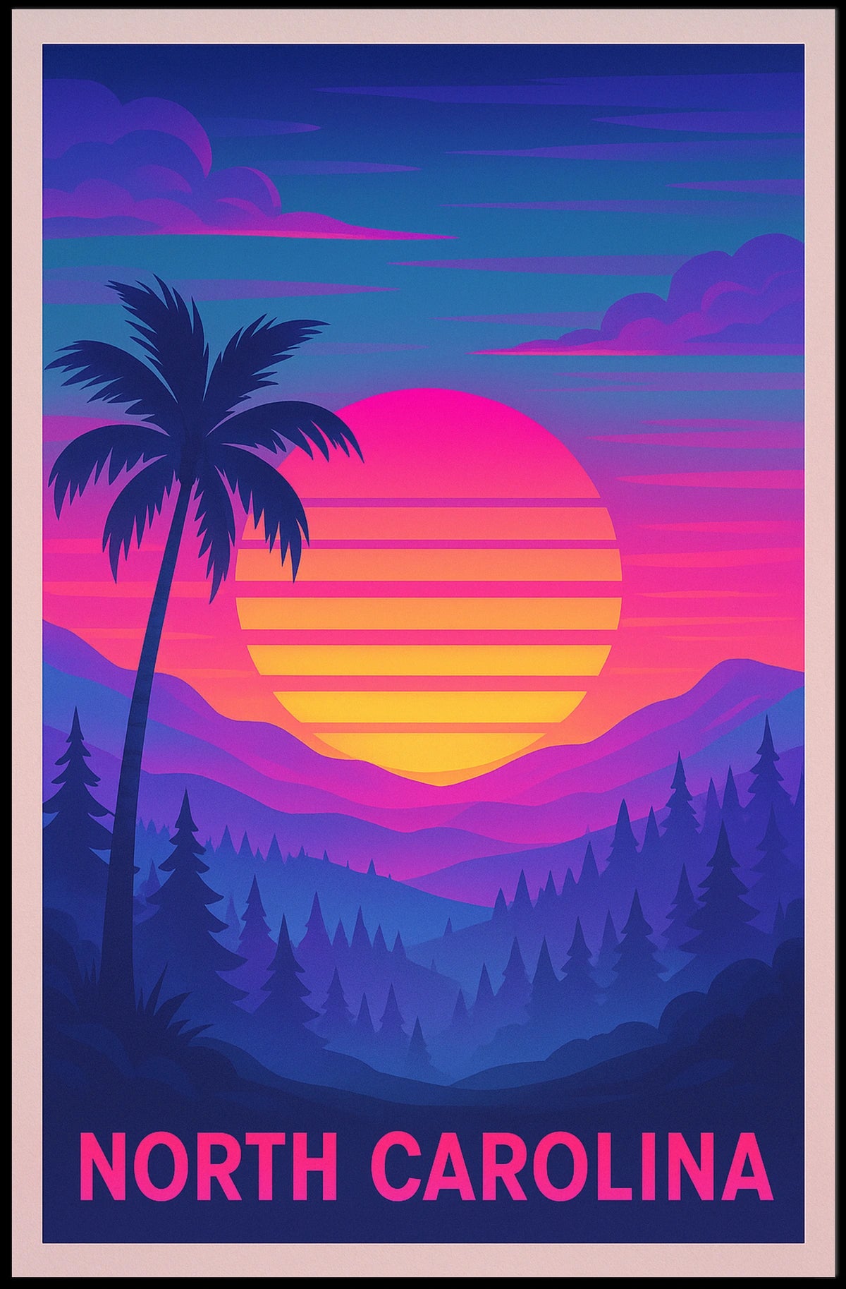 North Carolina Sunset Poster