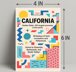 California The Golden State Poster PosterGoat