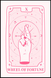 Wheel of Fortune Tarot Art Print - Abstract or Artistic Poster PosterGoat
