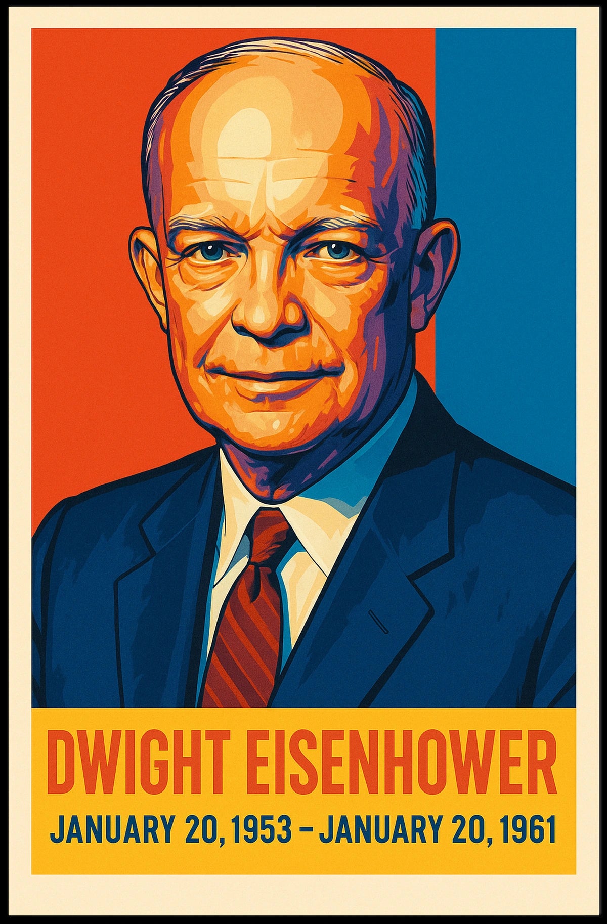 Dwight Eisenhower Presidential Tenure Poster