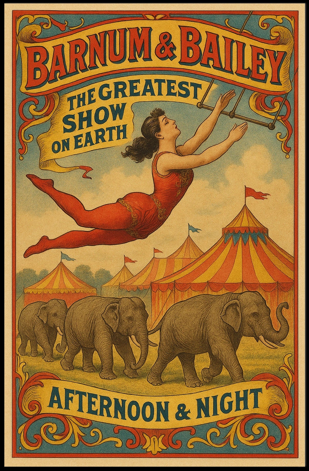 Barnum Bailey The Greatest Show on Earth Poster
