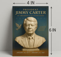 Jimmy Carter 39th President Wall Art Print PosterGoat
