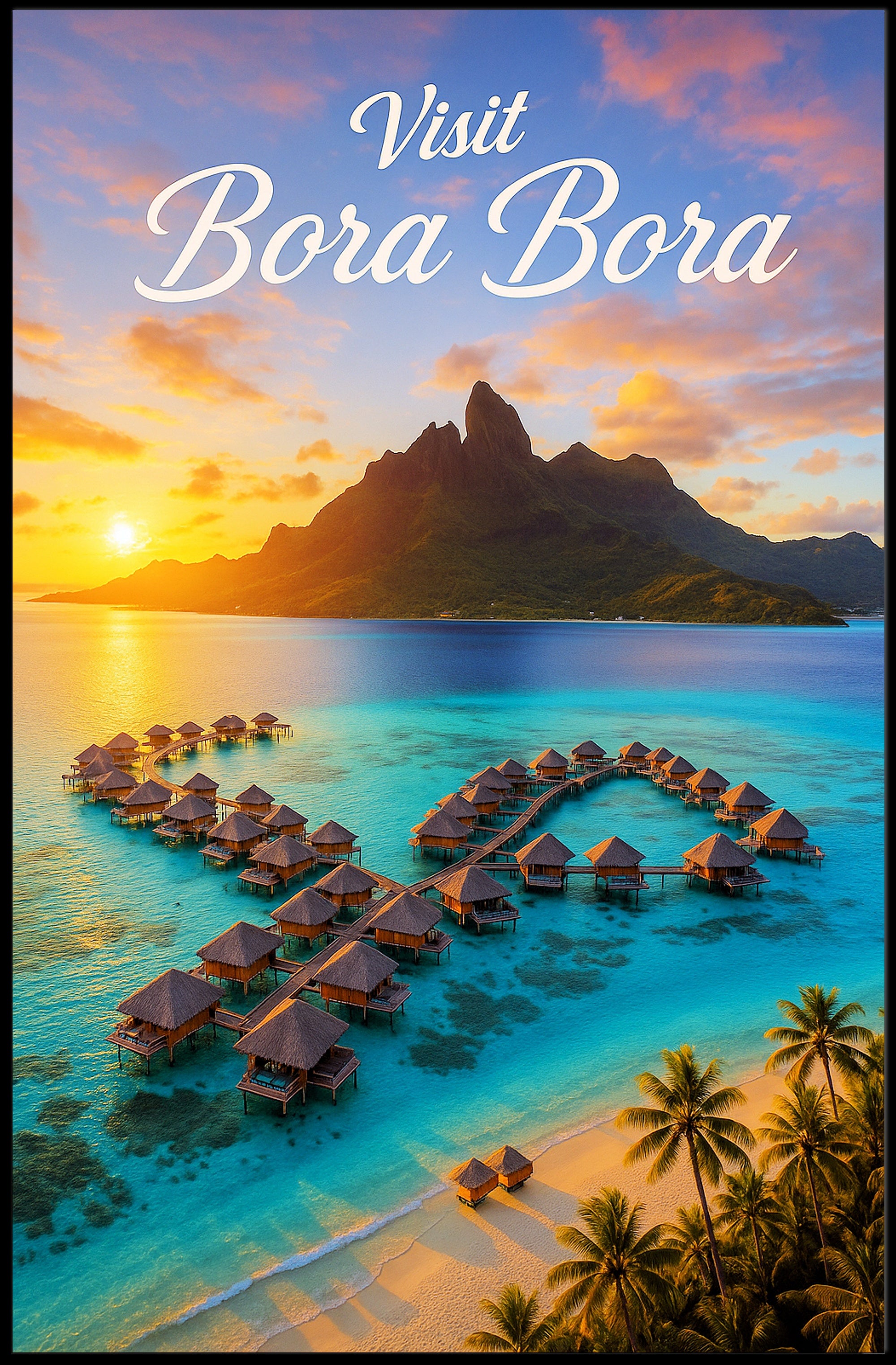 Discover Bora Bora Poster PosterGoat