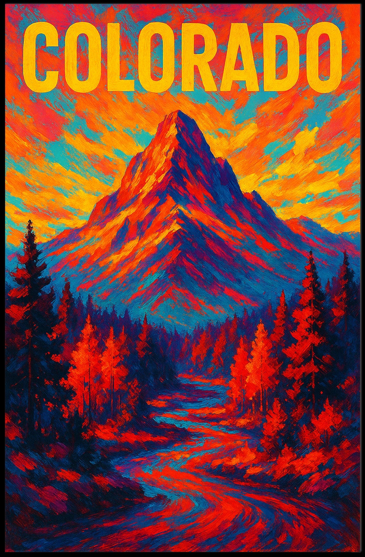 Vibrant Colorado Landscape Poster