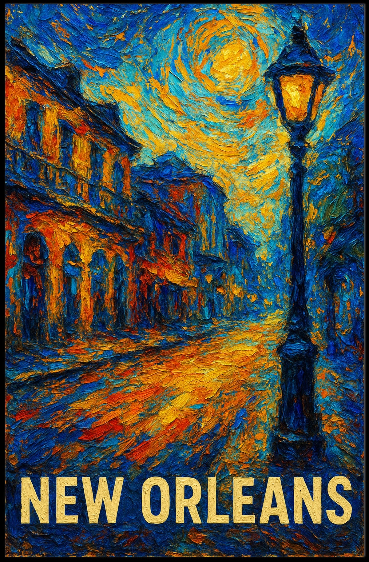 New Orleans Nightscape Poster
