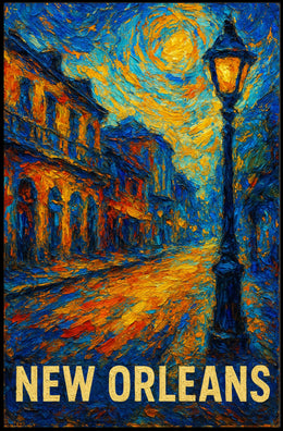 New Orleans Nightscape Poster