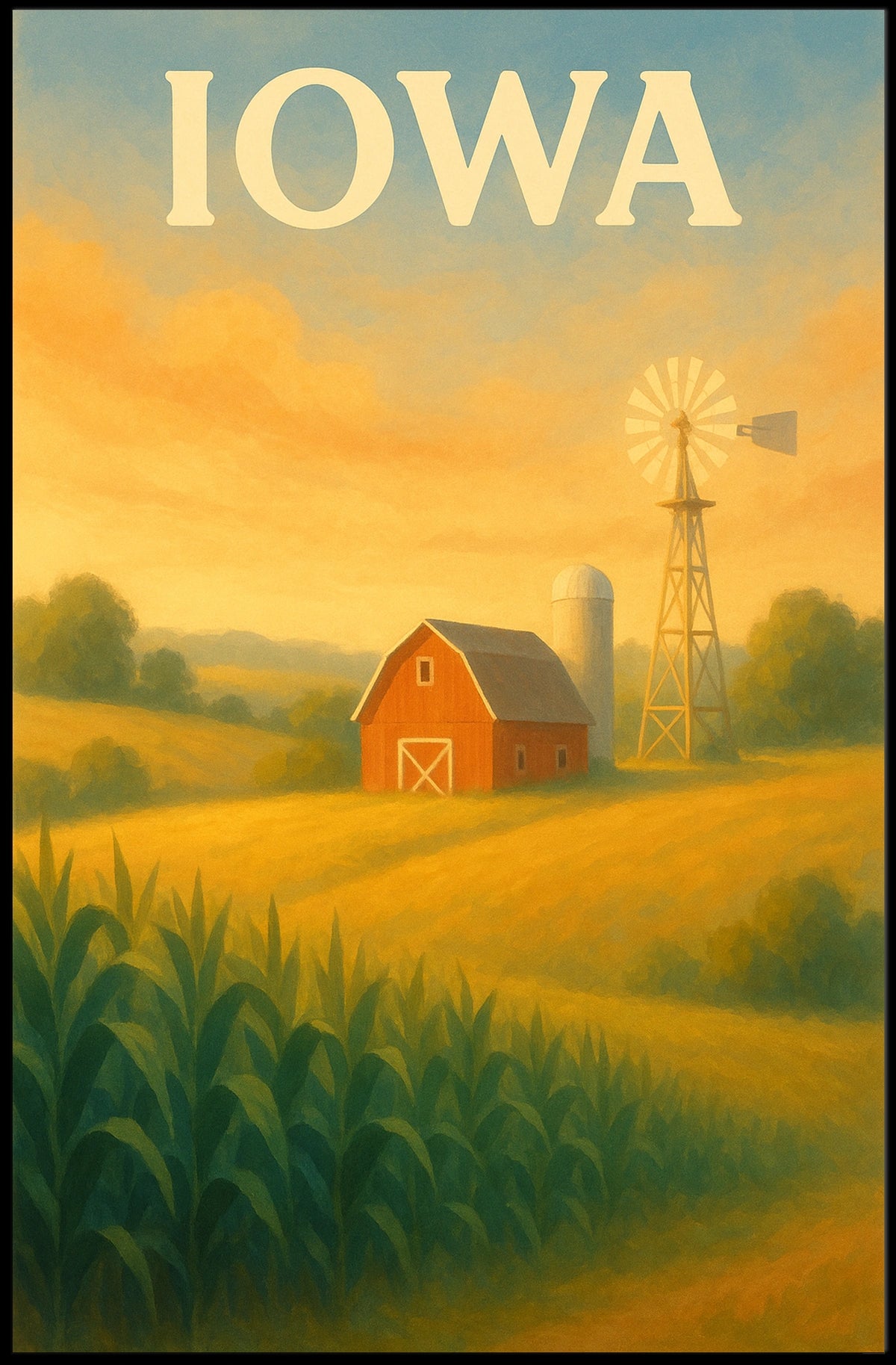 Iowa Countryside Poster