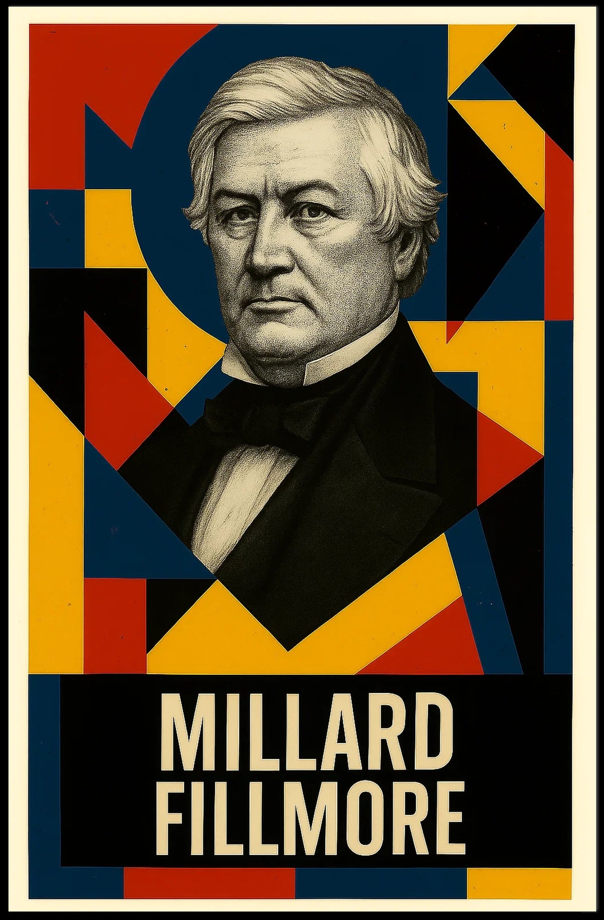Millard Fillmore 13th President of the United States Abstract Pop Poster