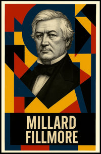 Millard Fillmore 13th President of the United States Abstract Pop Poster