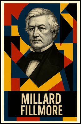 Millard Fillmore 13th President of the United States Abstract Pop Poster