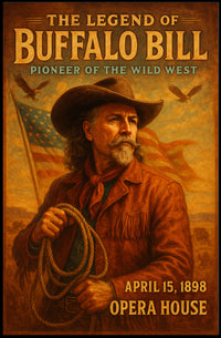 The Legend Of Buffalo Bill Poster Vintage Wall Art