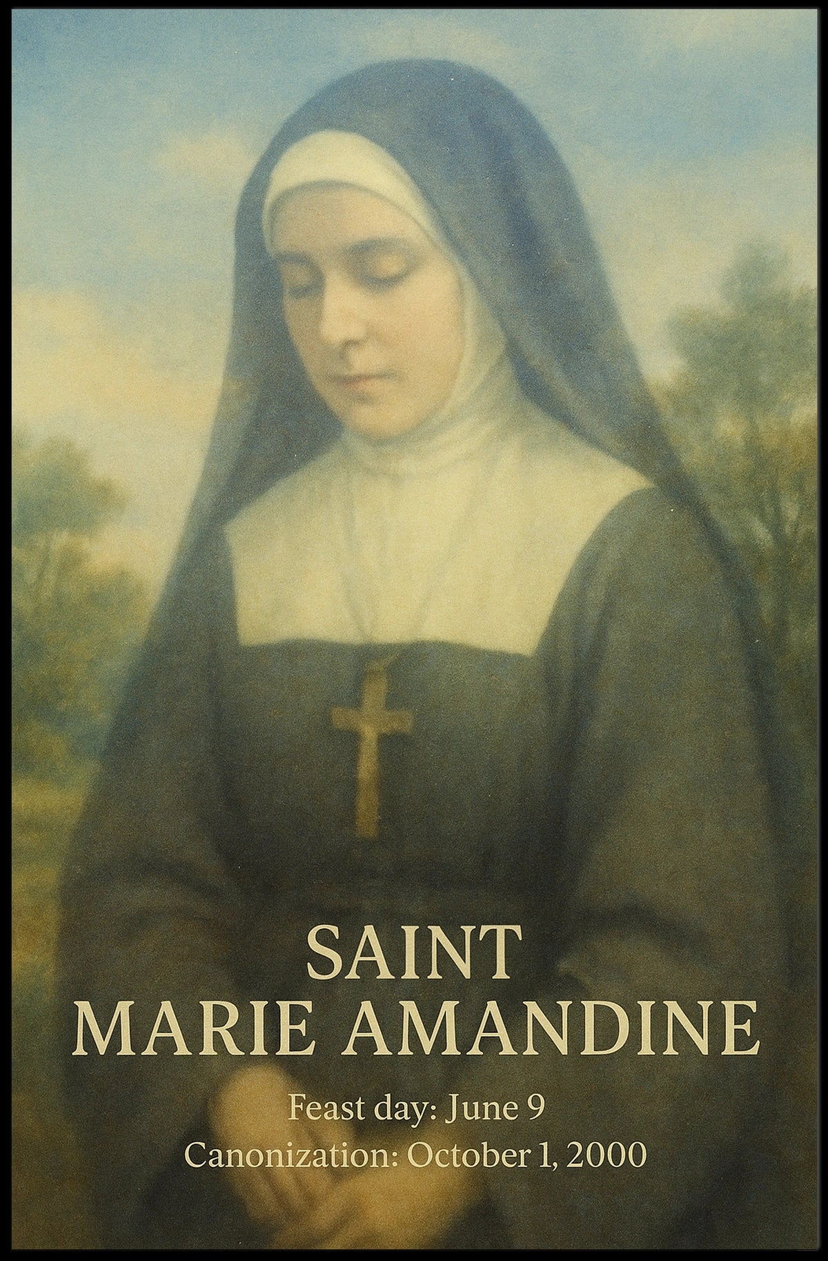 Saint Marie Amandine Poster