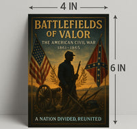 Battlefields of Valor The American Civil War Poster PosterGoat