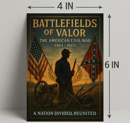 Battlefields of Valor The American Civil War Poster PosterGoat