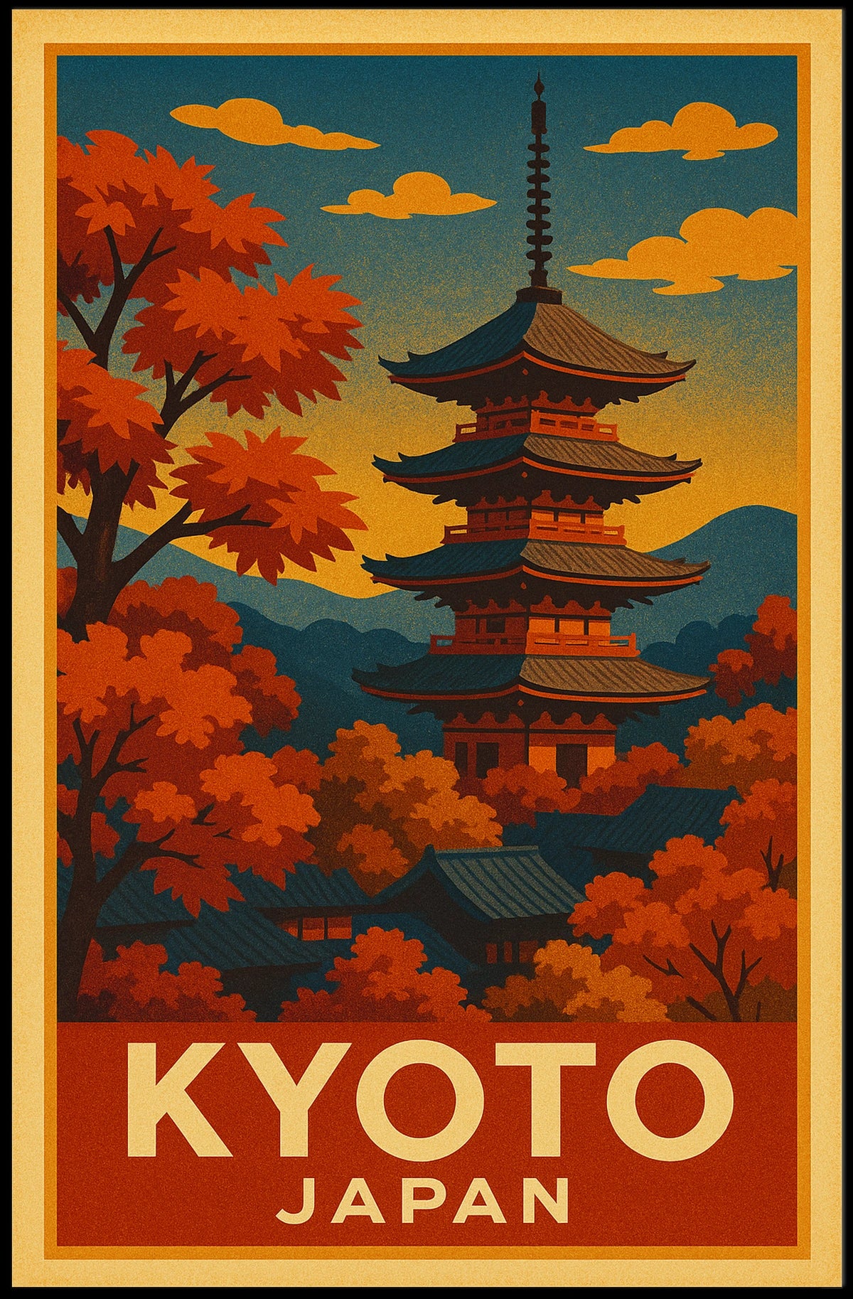 Kyoto, Japan Poster