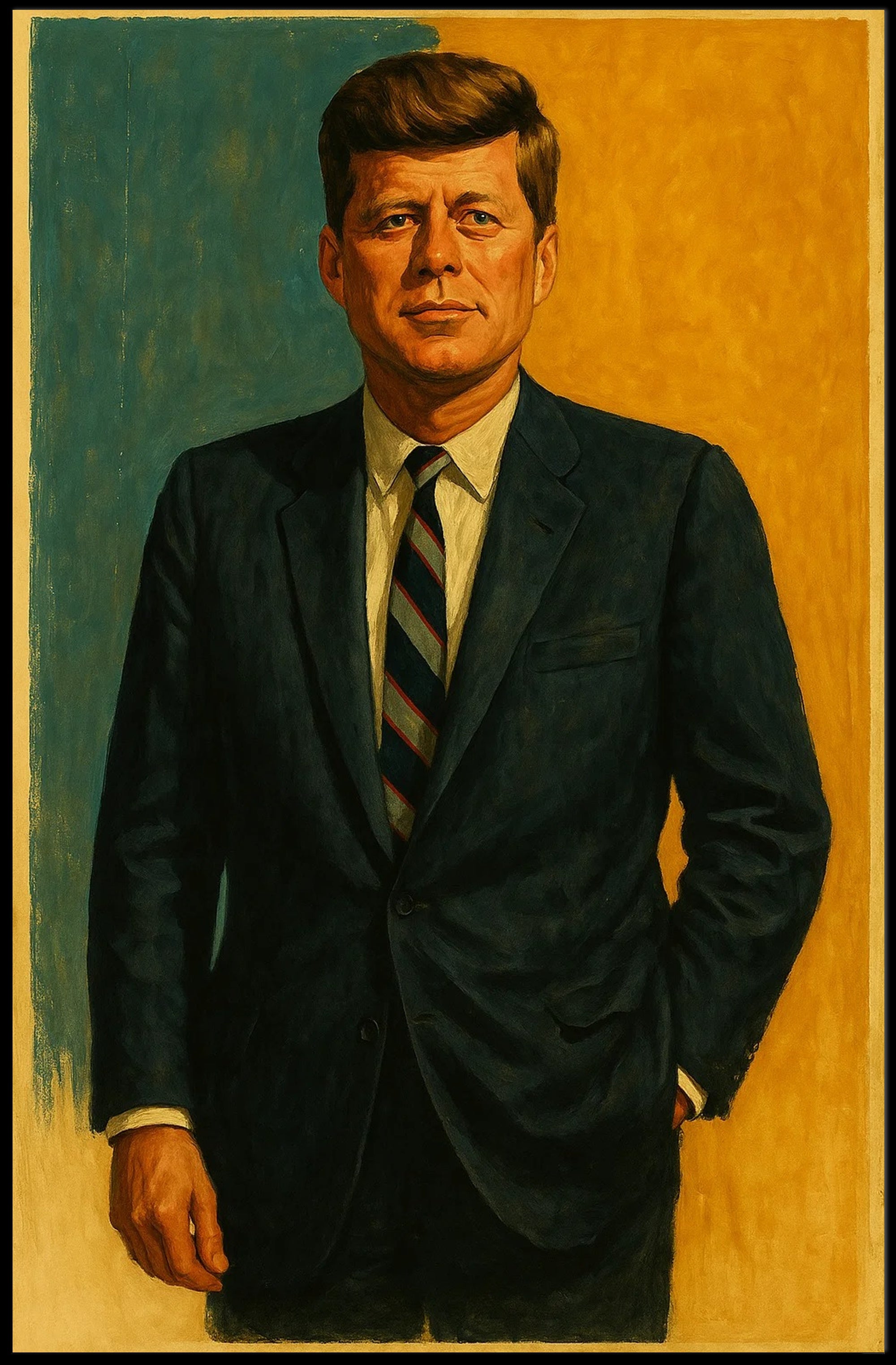 Mid-20th Century John F Kennedy Classic Portrait Poster