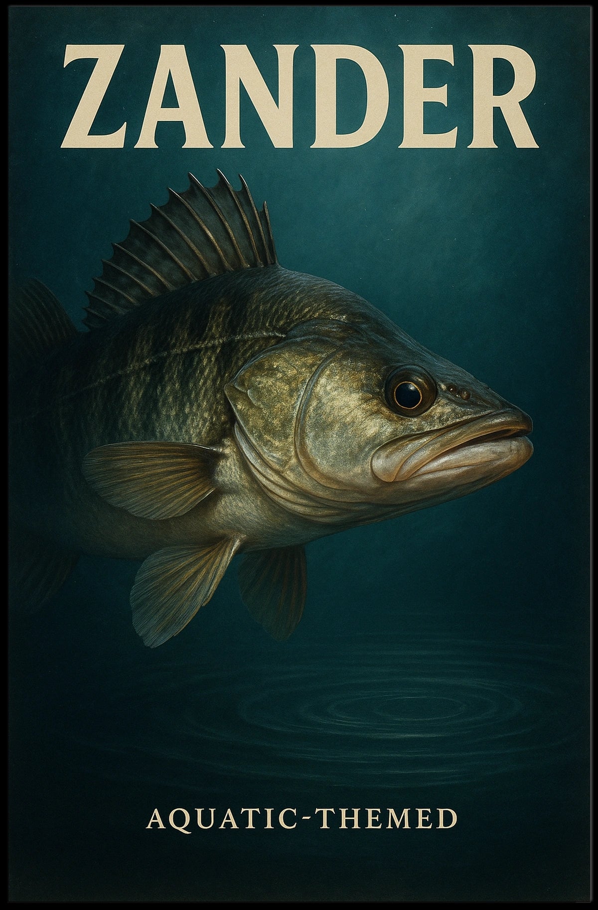 Zander Aquatic-Themed Poster