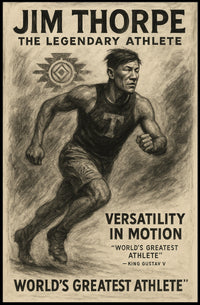Jim Thorpe The Legendary Athlete Poster