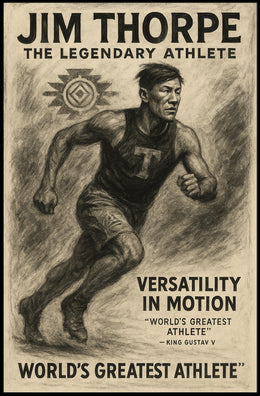 Jim Thorpe The Legendary Athlete Poster