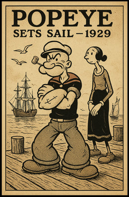 Popeye Sets Sail 1929 Poster