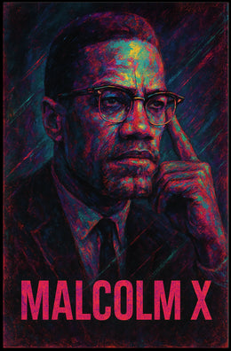 Malcolm X Iconic Leader Poster