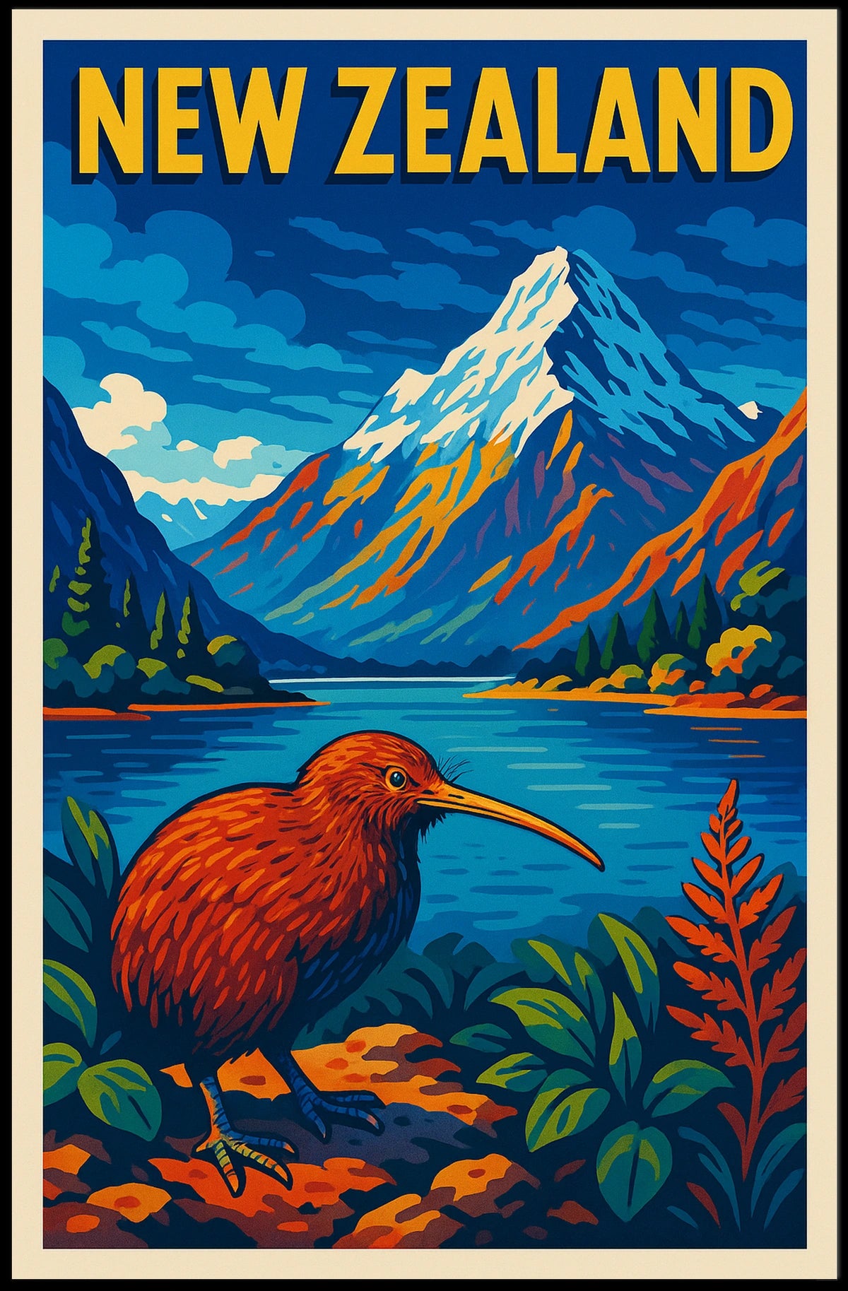 New Zealand Scenic Poster
