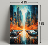 Futuristic Cityscape Poster