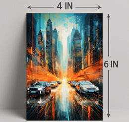 Futuristic Cityscape Poster