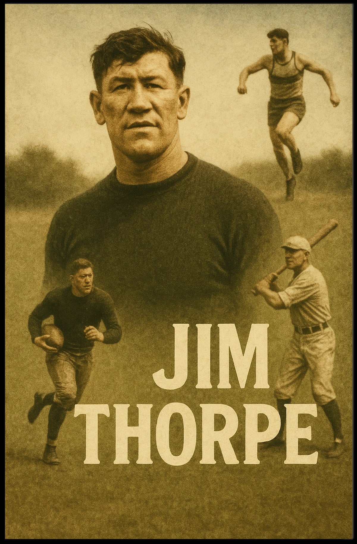Jim Thorpe Athletic Legend Poster