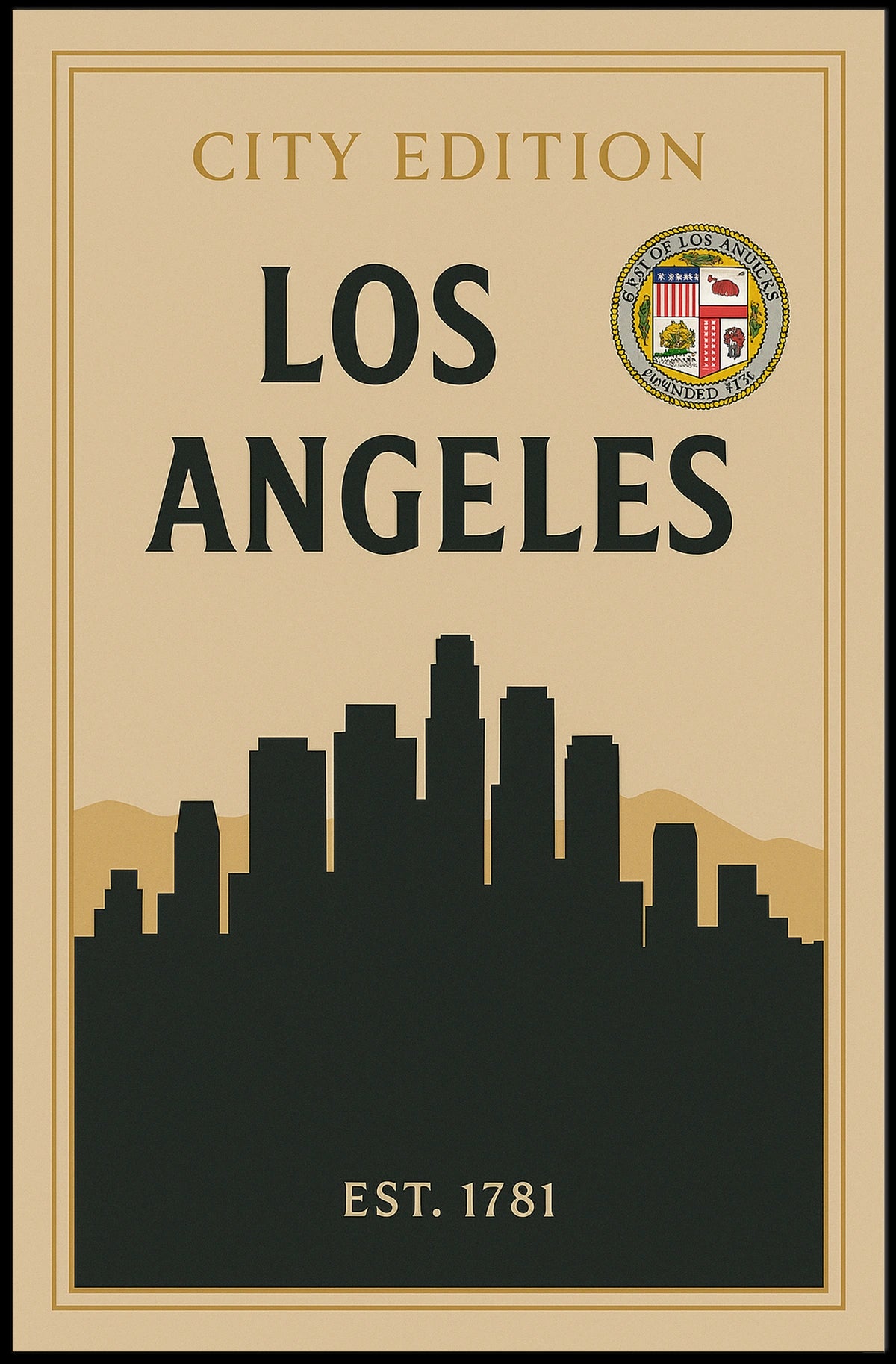 Los Angeles City Edition Poster