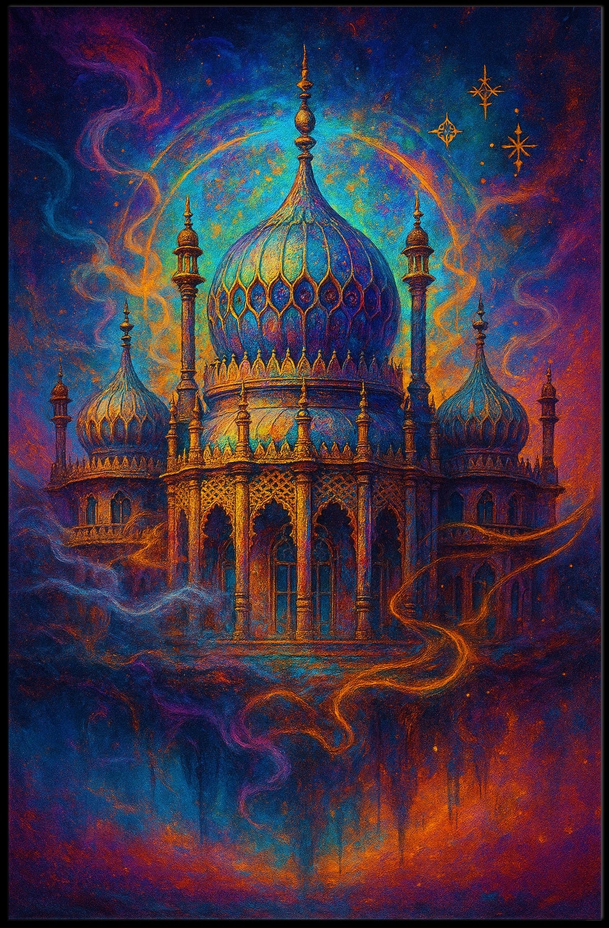 Mystical Palace in Dreamscape Poster