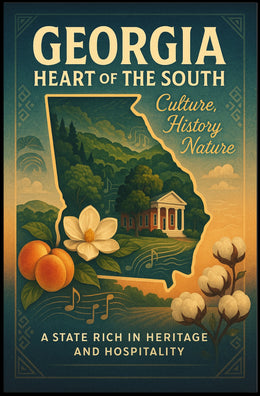 Georgia Heart Of The South Poster