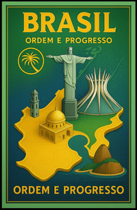Brazil Ordem E Progresso Poster