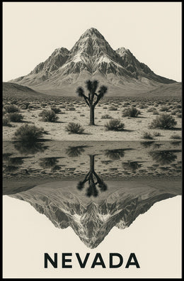 Nevada Landscape Reflection Poster