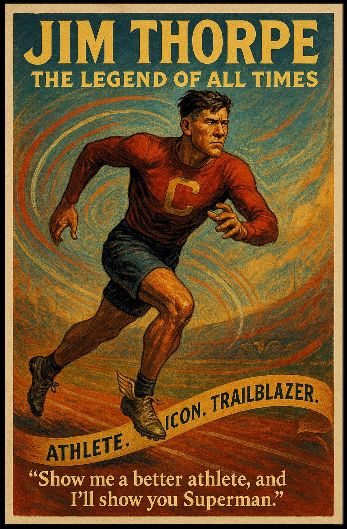 The Legend of Jim Thorpe Poster