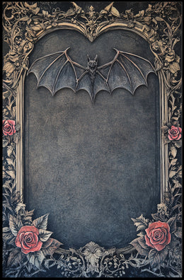 Gothic Bat Nightscape Artistic Abstract or Pop Culture Poster