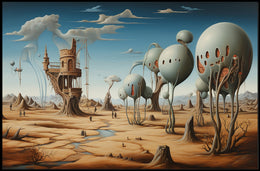 Surreal Desert Landscape: Fantasy or Mythology Poster