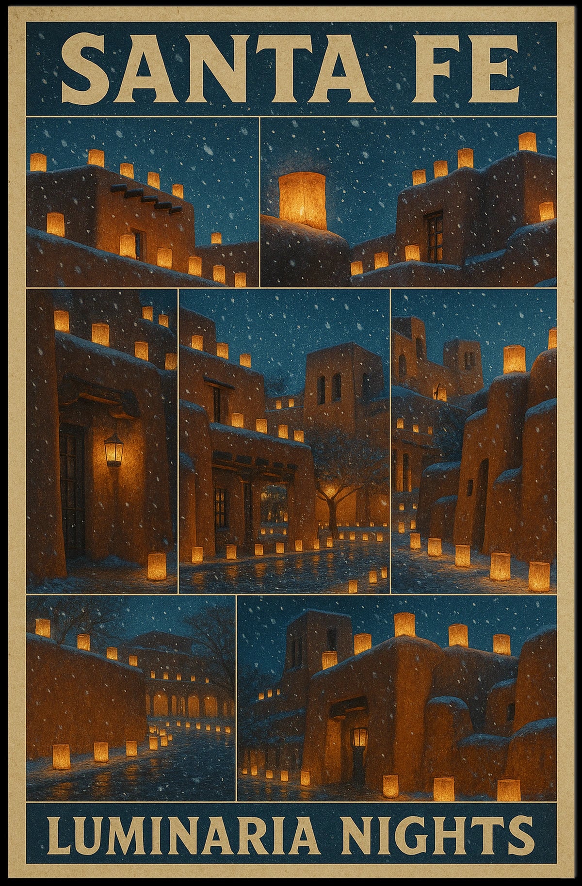 Santa Fe Luminaria Nights Poster