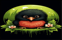 Vibrant Bird Illustration Poster