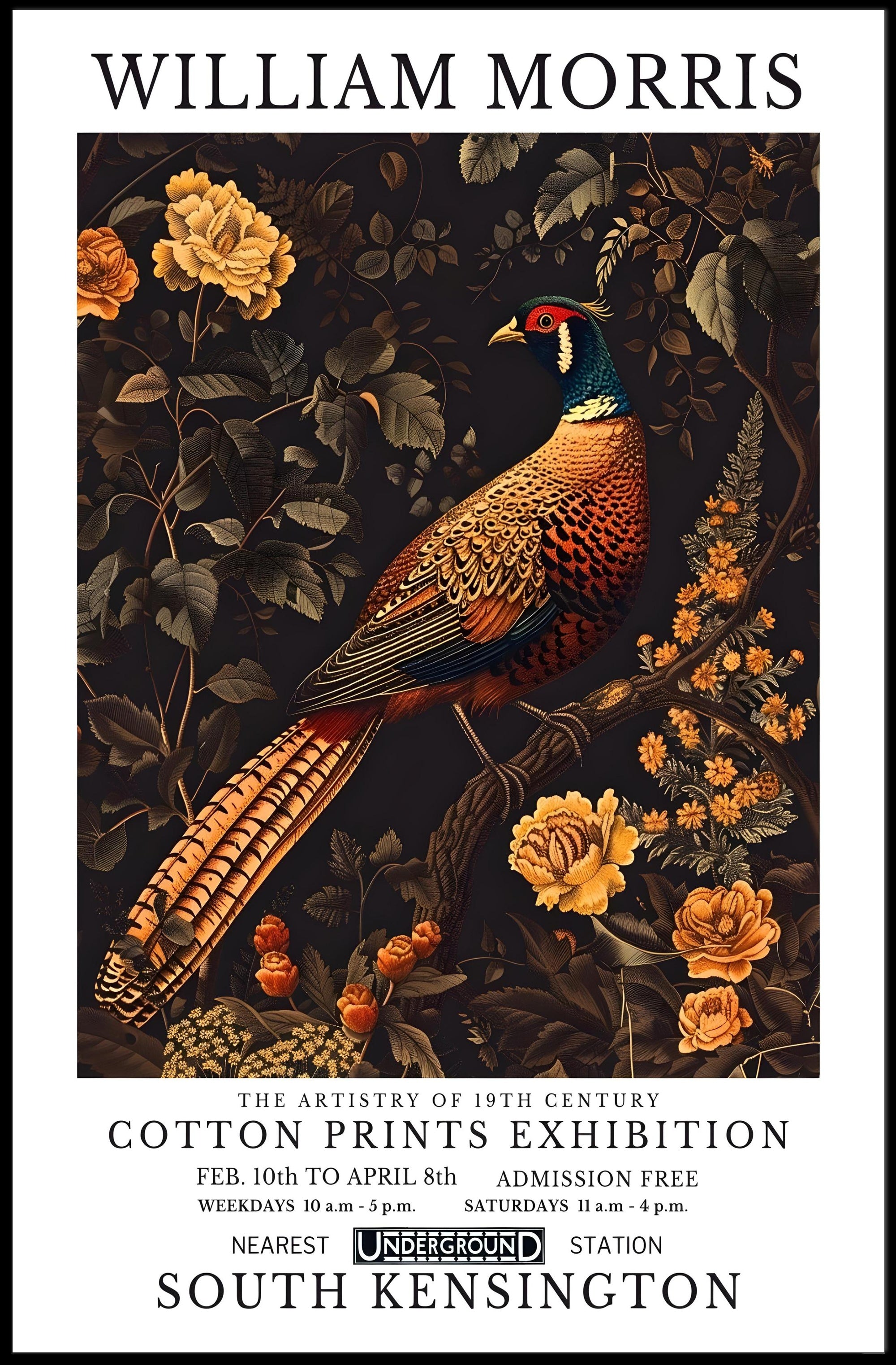 19th Century Cotton Prints Exhibition Heritage Poster