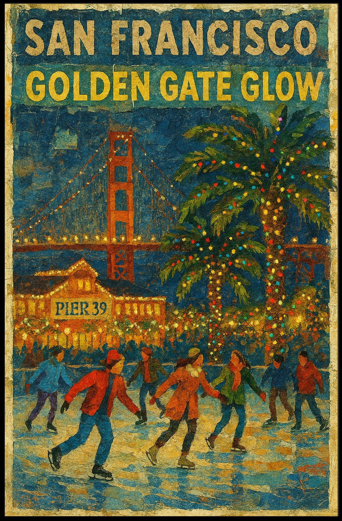 San Francisco Golden Gate Glow Poster