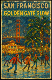 San Francisco Golden Gate Glow Poster