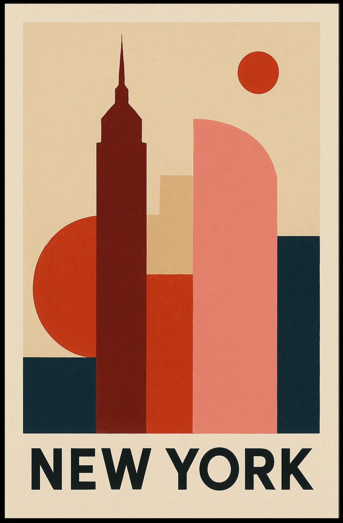 New York Skyline Art Poster