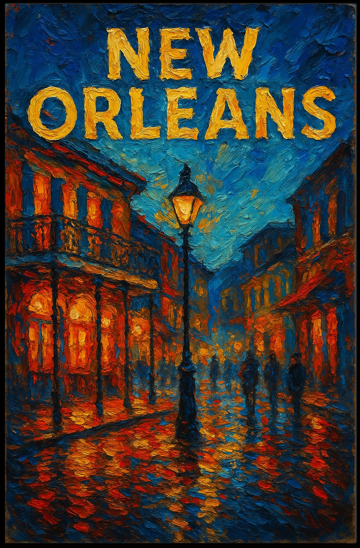 New Orleans Nightscape Poster