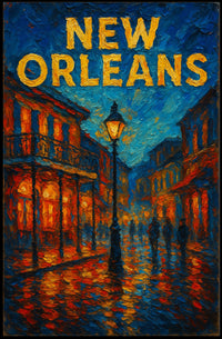 New Orleans Nightscape Poster