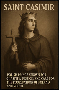 Saint Casimir Patron Of Poland And Poster