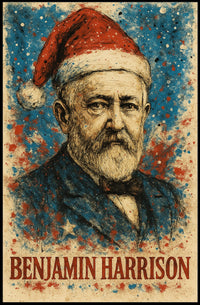 Benjamin Harrison 23rd President of the United States Christmas SeriesPoster